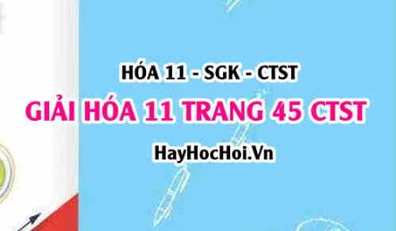 Giải Hóa 11 trang 45 SGK Chân trời sáng tạo